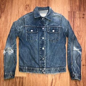 HELMUT LANG | Women’s Vintage Distressed Denim Jacket (M/38)